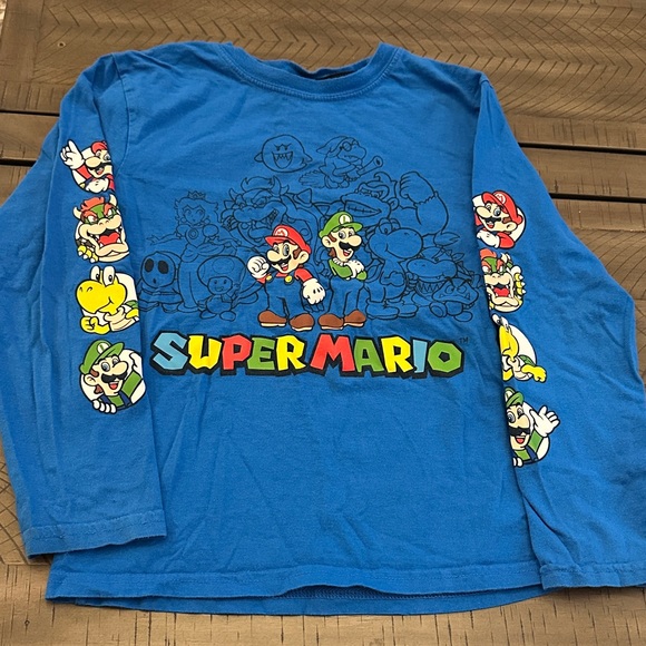 Nintendo Other - Nintendo Super Mario Blue Long Sleeve Shirt